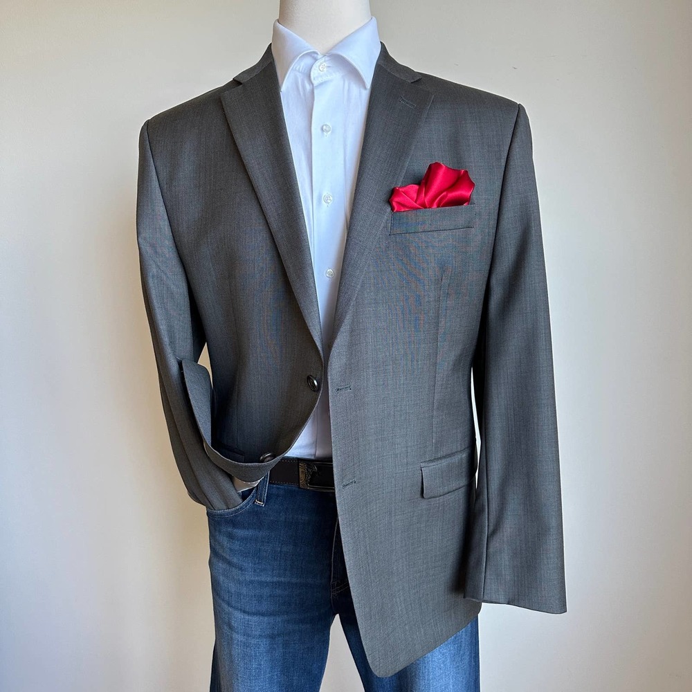 RALPH LAUREN Mens Blazer Sport Coat Jacket 48R Brown Wool Suit jacket Suits